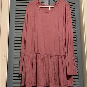 Babydoll long sleeve top